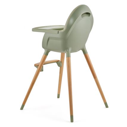 KINDERKRAFT - Children's dining chair FINI2 beech/green