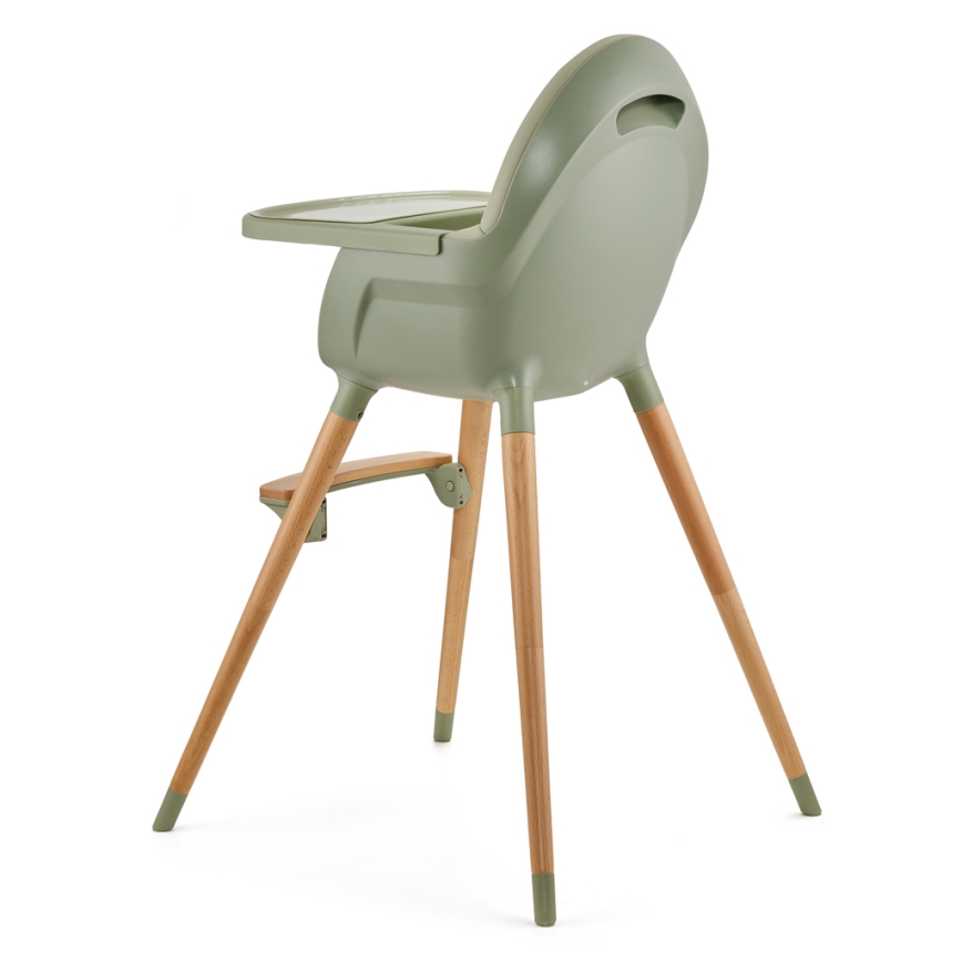 KINDERKRAFT - Children's dining chair FINI2 beech/green