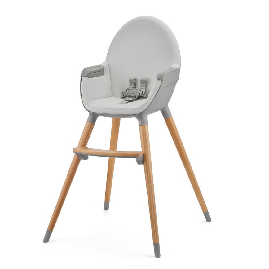 KINDERKRAFT - Children's dining chair FINI2 beech/grey
