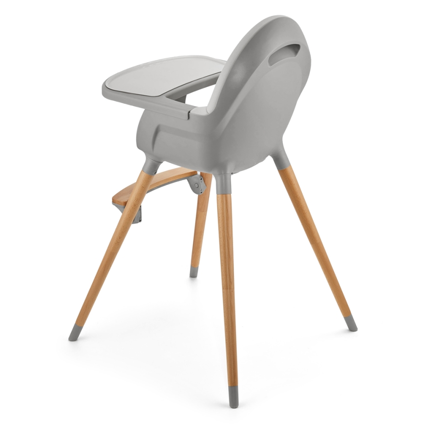 KINDERKRAFT - Children's dining chair FINI2 beech/grey