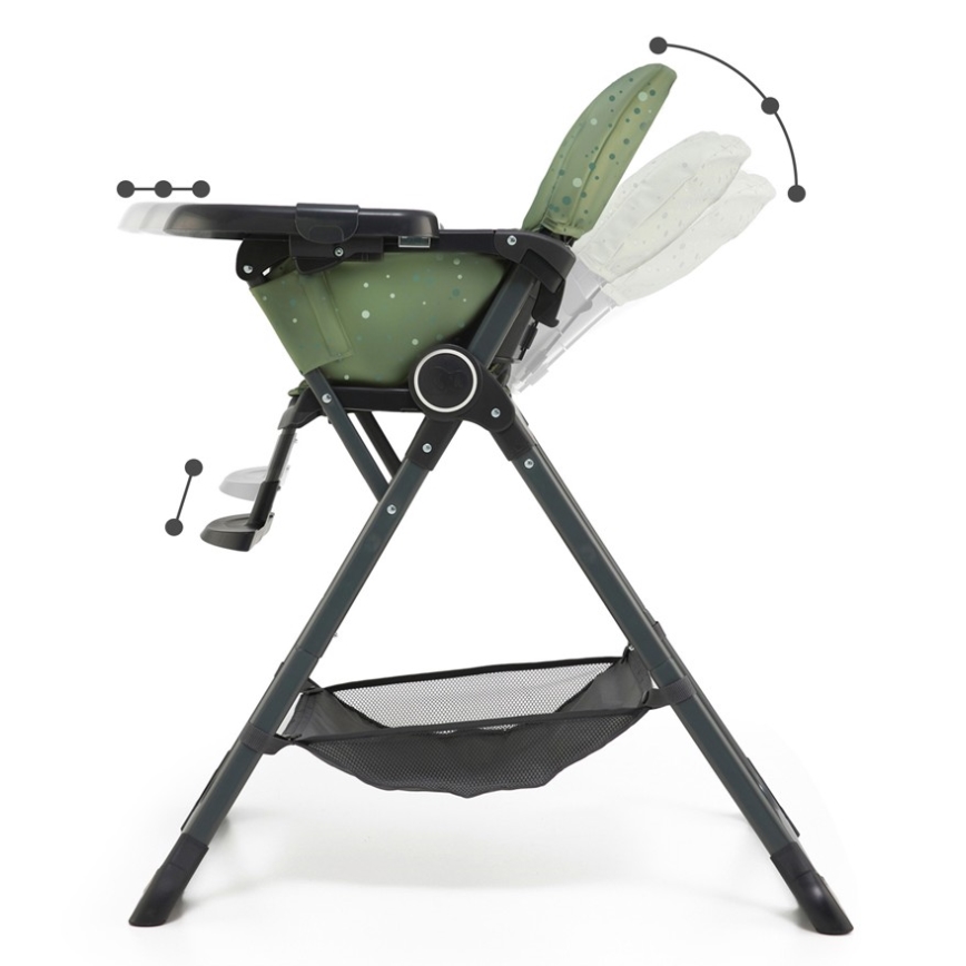 KINDERKRAFT - Children's dining chair FOLDEE green