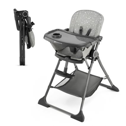 KINDERKRAFT - Children's dining chair FOLDEE grey