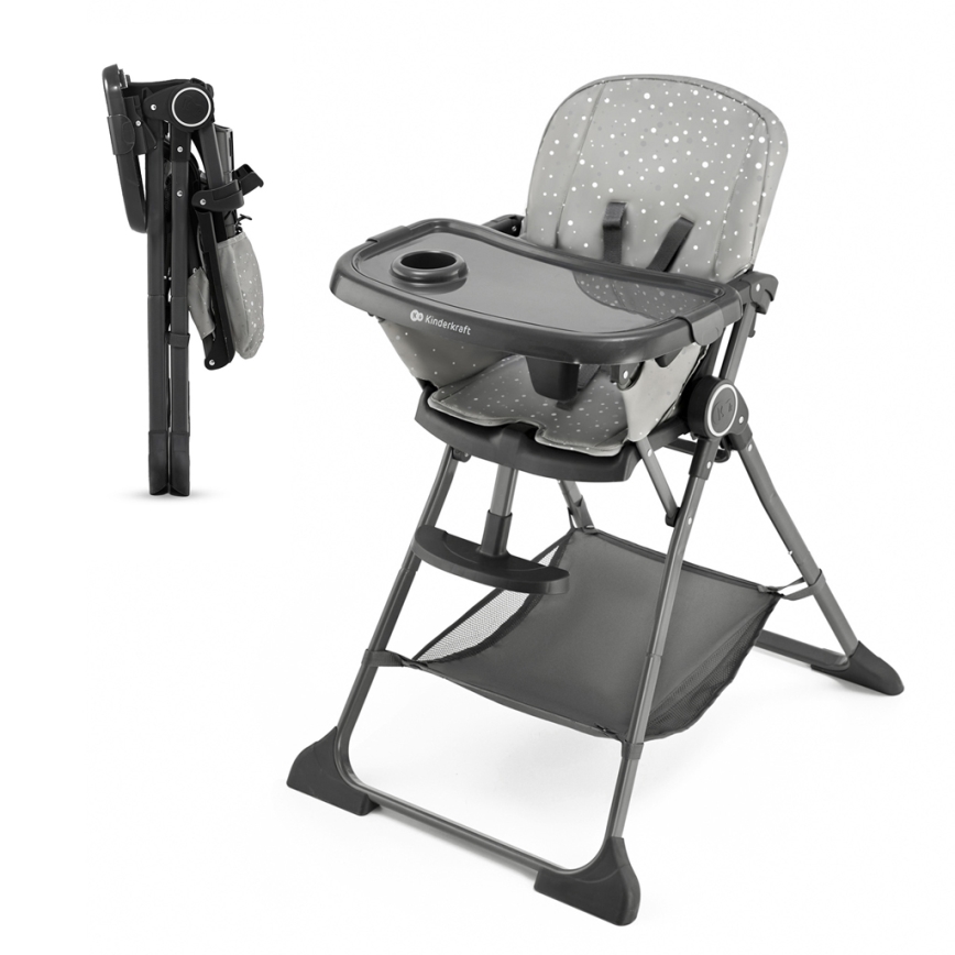 KINDERKRAFT - Children's dining chair FOLDEE grey