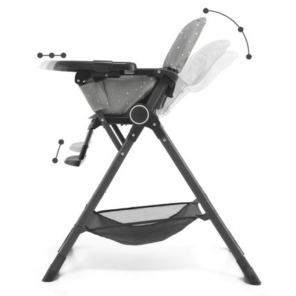 KINDERKRAFT - Children's dining chair FOLDEE grey