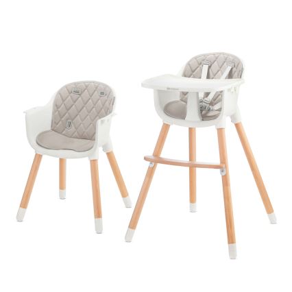 KINDERKRAFT - Children's dining chair SIENNA beech/grey