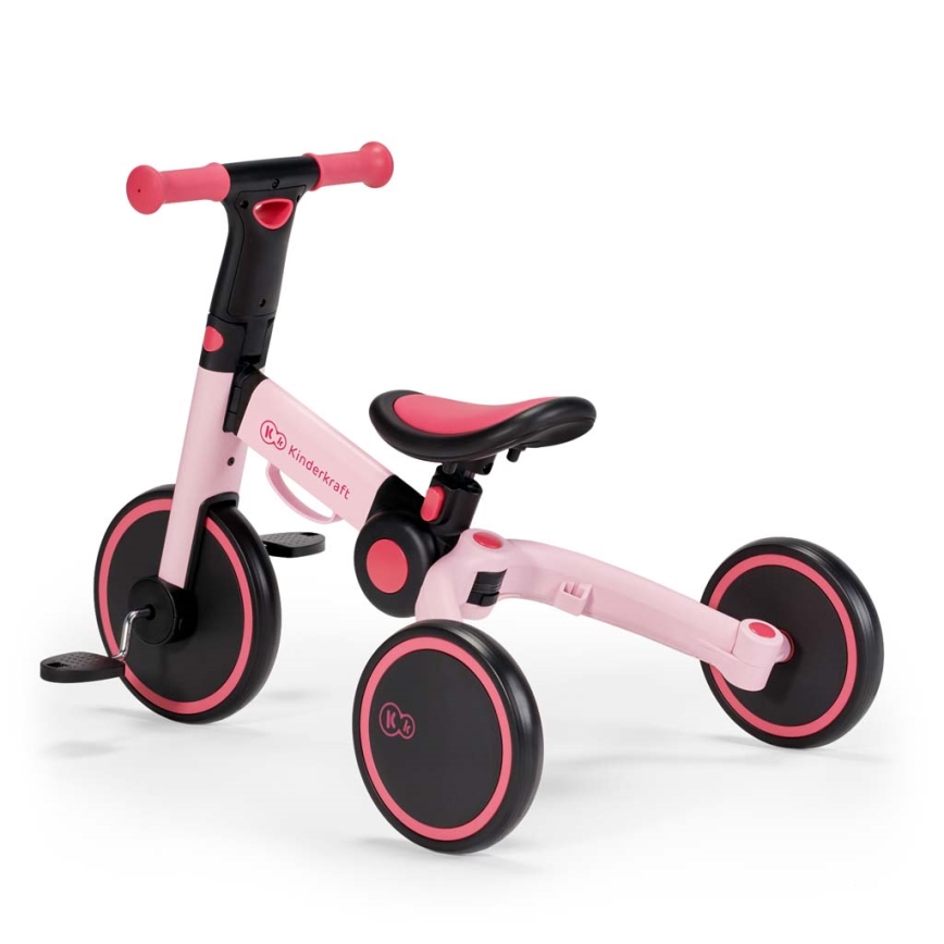 KINDERKRAFT - Children's push bike 3in1 4TRIKE pink