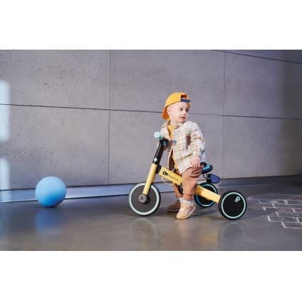 KINDERKRAFT - Children's push bike 3in1 4TRIKE yellow/mint