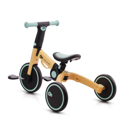 KINDERKRAFT - Children's push bike 3in1 4TRIKE yellow/mint
