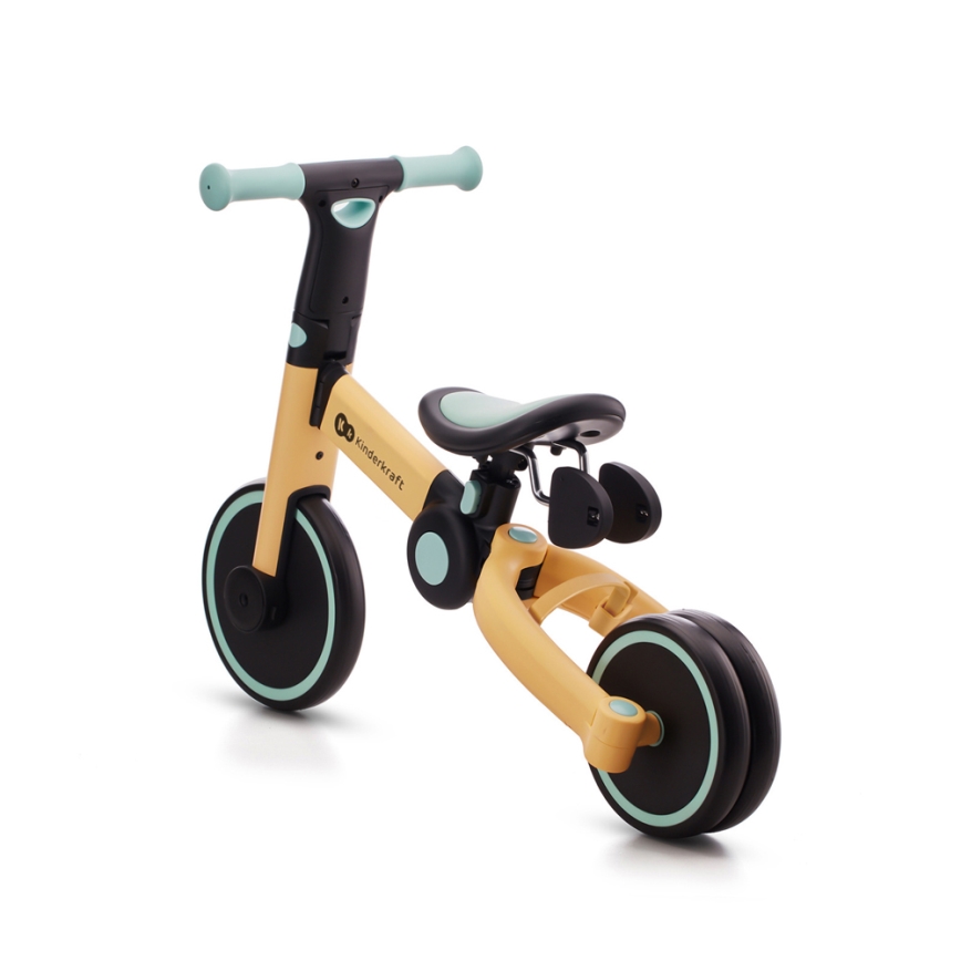 KINDERKRAFT - Children's push bike 3in1 4TRIKE yellow/mint