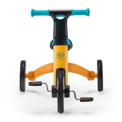 KINDERKRAFT - Children's push bike 3in1 4TRIKE yellow/turquoise