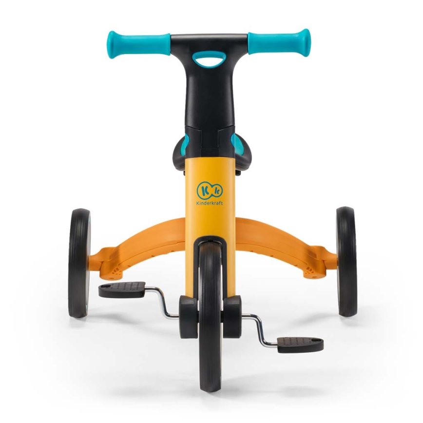 KINDERKRAFT - Children's push bike 3in1 4TRIKE yellow/turquoise