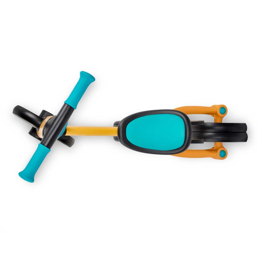 KINDERKRAFT - Children's push bike 3in1 4TRIKE yellow/turquoise