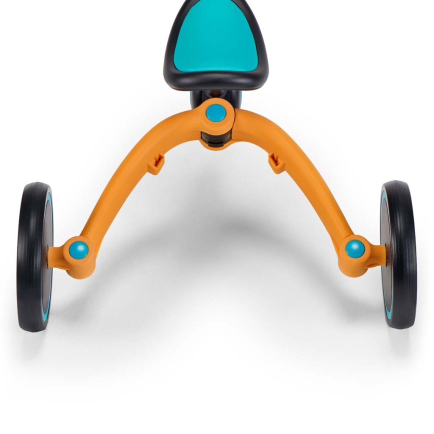 KINDERKRAFT - Children's push bike 3in1 4TRIKE yellow/turquoise