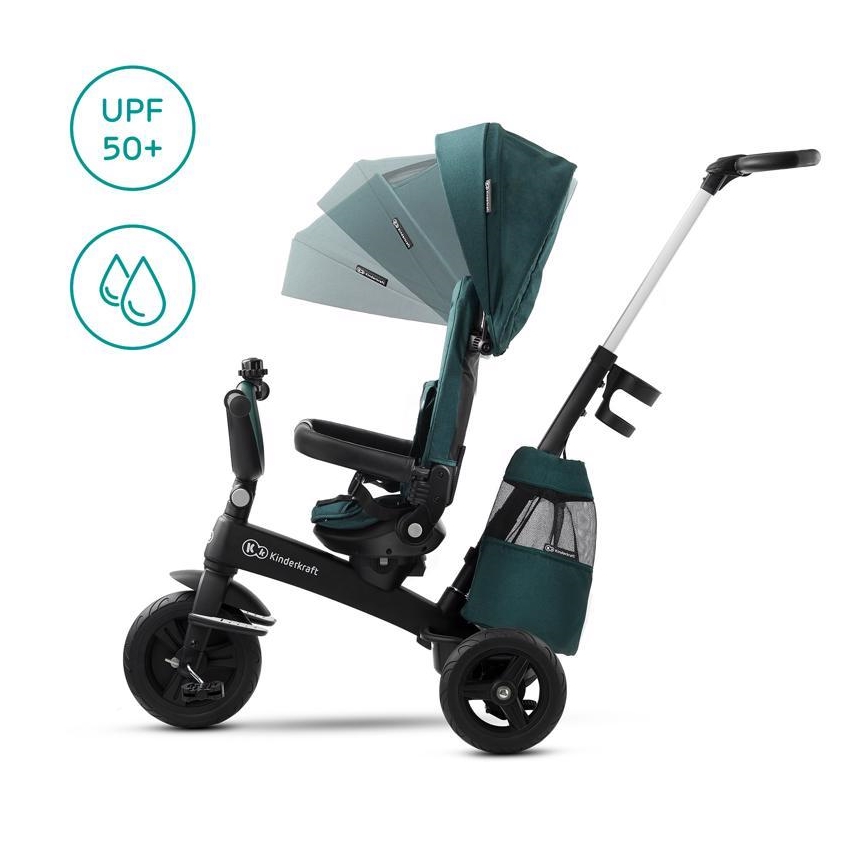 KINDERKRAFT - Children's tricycle 5in1 EASYTWIST green/black