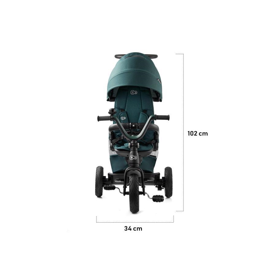 KINDERKRAFT - Children's tricycle 5in1 EASYTWIST green/black