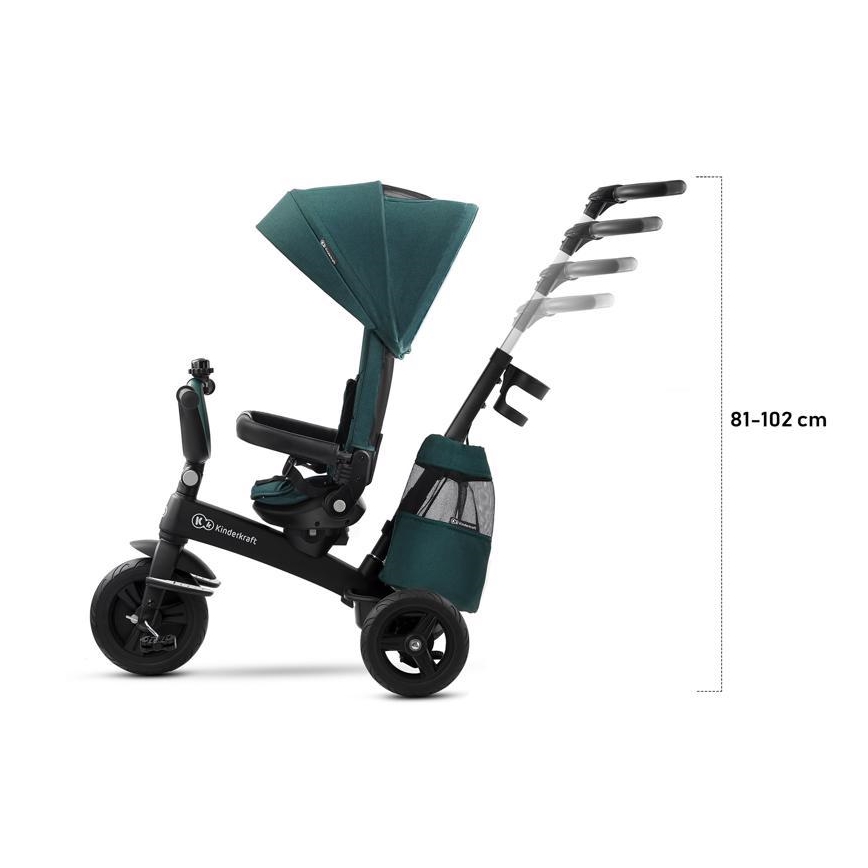KINDERKRAFT - Children's tricycle 5in1 EASYTWIST green/black