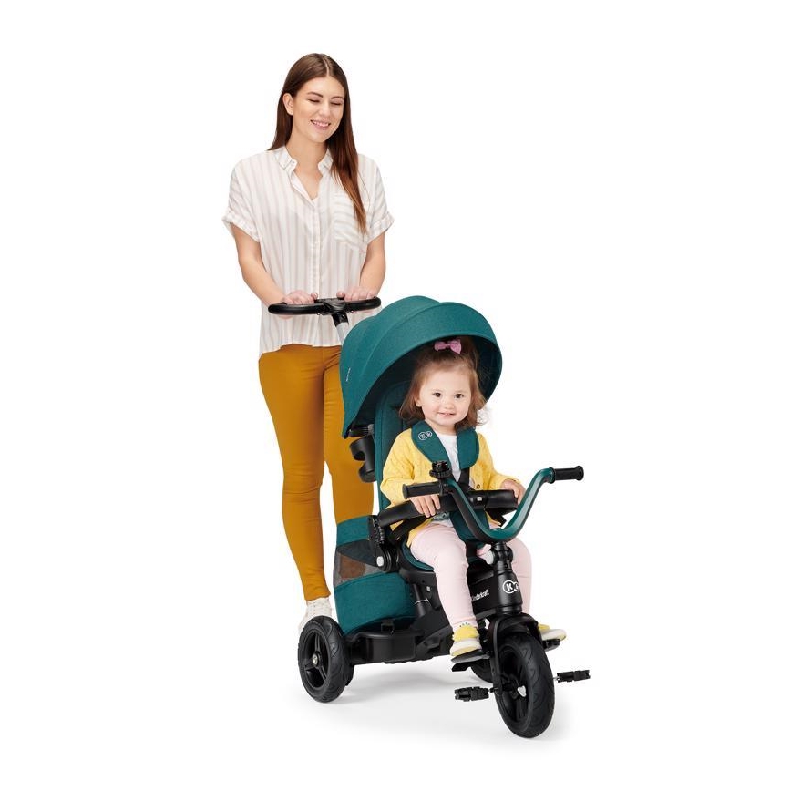 KINDERKRAFT - Children's tricycle 5in1 EASYTWIST green/black