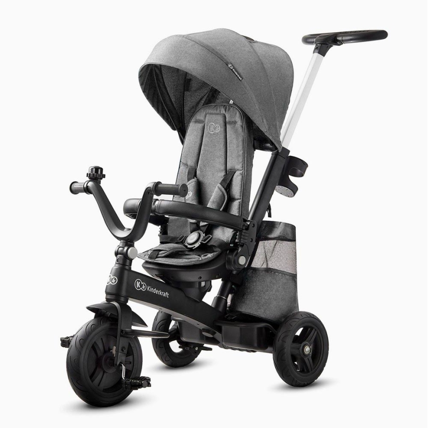 KINDERKRAFT - Children's tricycle 5in1 EASYTWIST grey/black