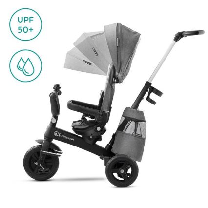 KINDERKRAFT - Children's tricycle 5in1 EASYTWIST grey/black
