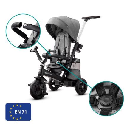 KINDERKRAFT - Children's tricycle 5in1 EASYTWIST grey/black