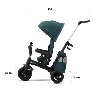 KINDERKRAFT - Children's tricycle 5in1 EASYTWIST pink/black