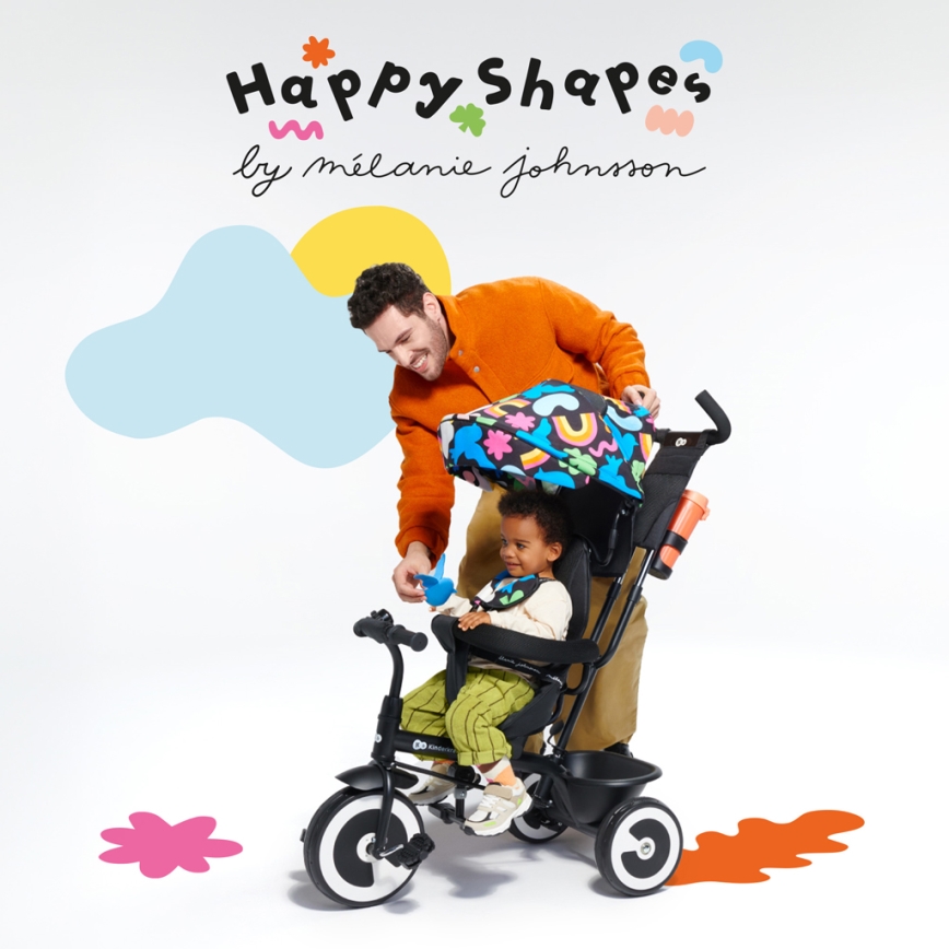 KINDERKRAFT - Children's tricycle ASTON Happy shapes