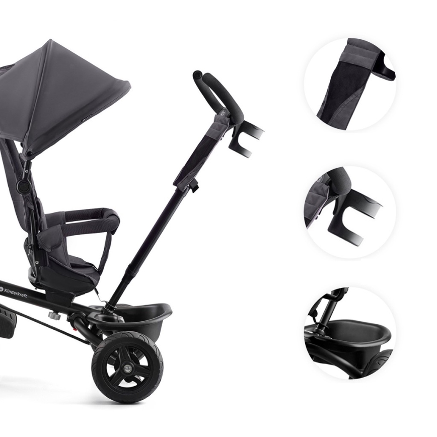 KINDERKRAFT - Children's tricycle AVEO grey