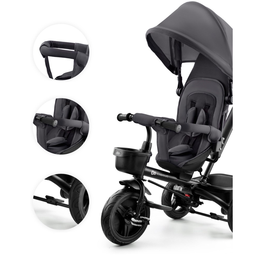 KINDERKRAFT - Children's tricycle AVEO grey