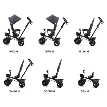 KINDERKRAFT - Children's tricycle AVEO grey
