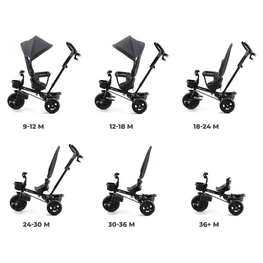 KINDERKRAFT - Children's tricycle AVEO grey