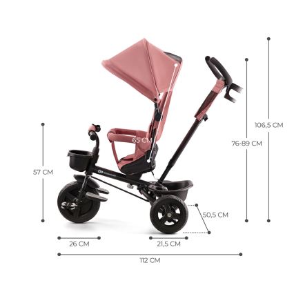 KINDERKRAFT - Children's tricycle AVEO pink