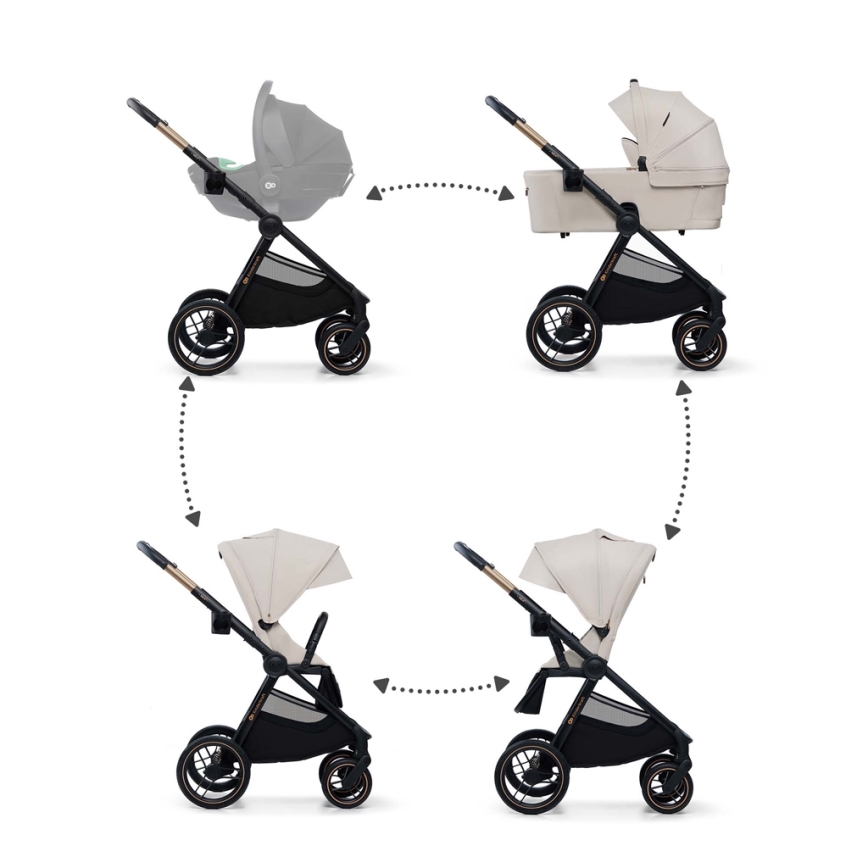 KINDERKRAFT - Combination stroller 2in1 NEA 2 beige
