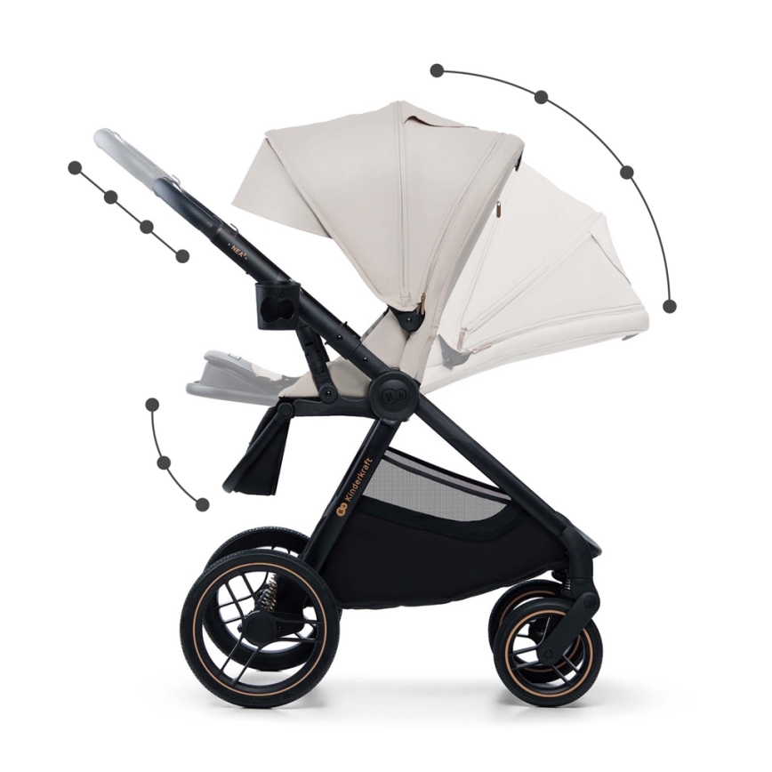 KINDERKRAFT - Combination stroller 2in1 NEA 2 beige