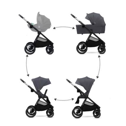 KINDERKRAFT - Combination stroller 2in1 NEA 2 Dark grey