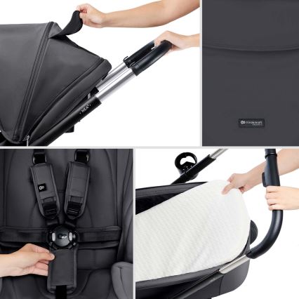 KINDERKRAFT - Combination stroller 2in1 NEA 2 Dark grey