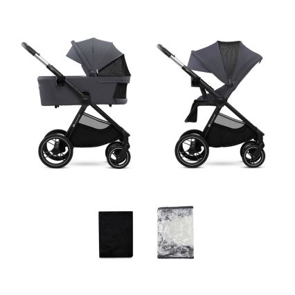 KINDERKRAFT - Combination stroller 2in1 NEA 2 Dark grey