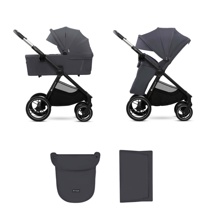 KINDERKRAFT - Combination stroller 2in1 NEA 2 Dark grey