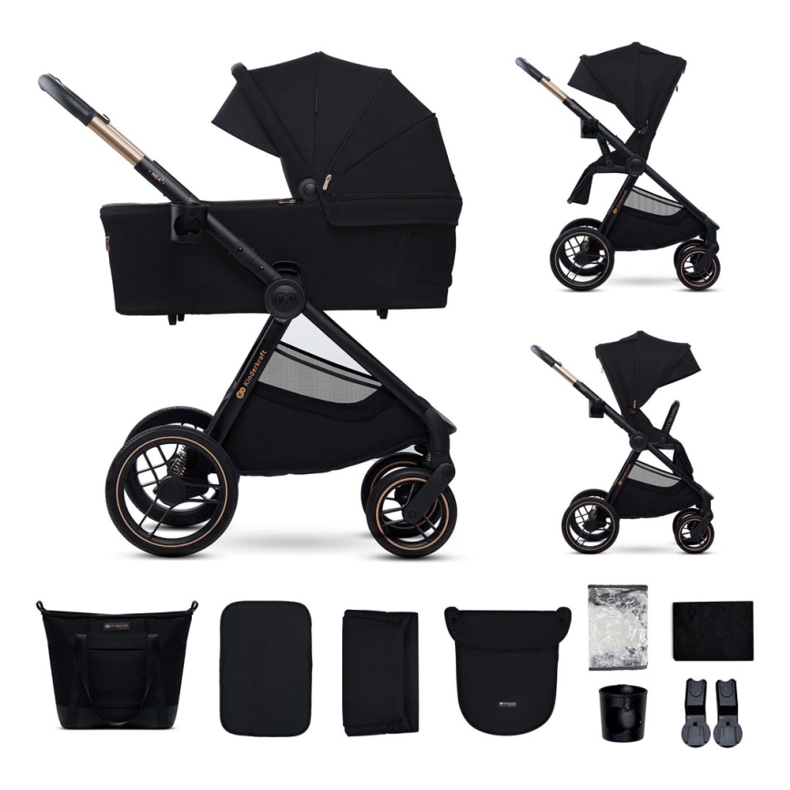 KINDERKRAFT - Combination stroller 2in1 NEA 2 Midnight black
