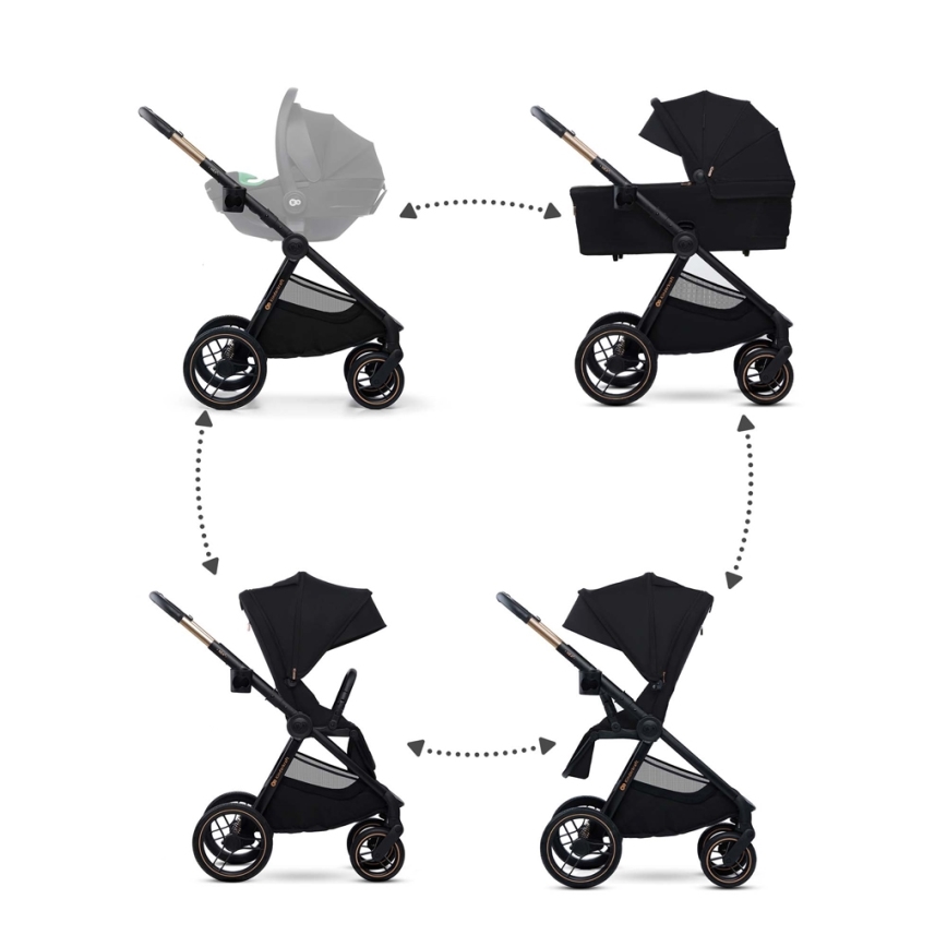 KINDERKRAFT - Combination stroller 2in1 NEA 2 Midnight black