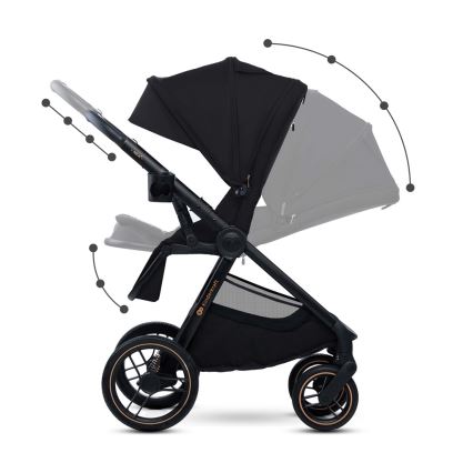 KINDERKRAFT - Combination stroller 2in1 NEA 2 Midnight black