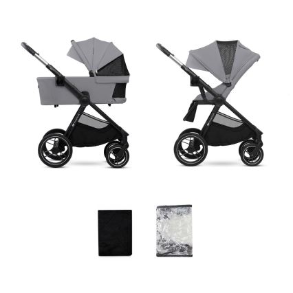 KINDERKRAFT - Combination stroller 2in1 NEA 2 Platinum grey