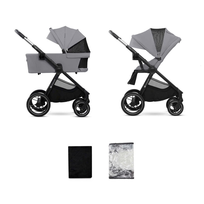 KINDERKRAFT - Combination stroller 2in1 NEA 2 Platinum grey