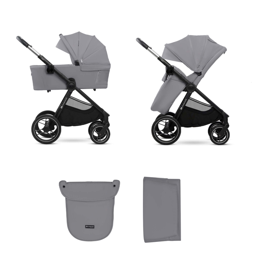 KINDERKRAFT - Combination stroller 2in1 NEA 2 Platinum grey