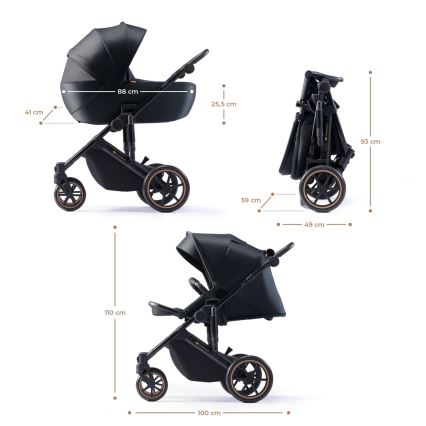 KINDERKRAFT - Combination stroller 2in1 PRIME 2 black