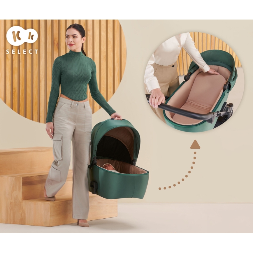 KINDERKRAFT - Combination stroller 2in1 PRIME 2 green