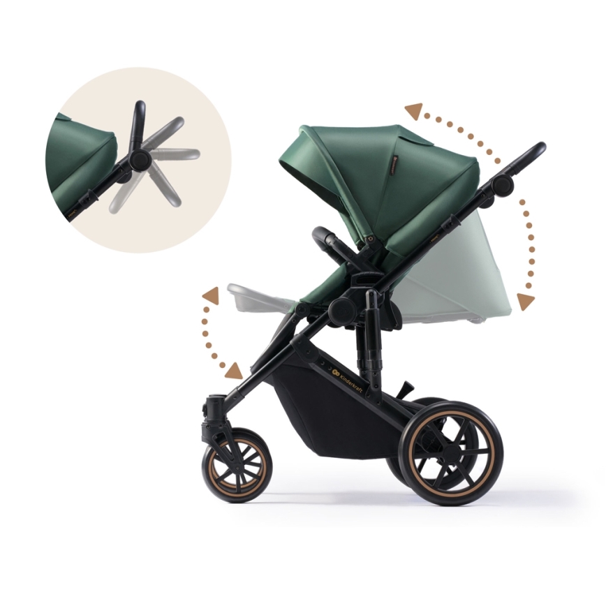 KINDERKRAFT - Combination stroller 2in1 PRIME 2 green