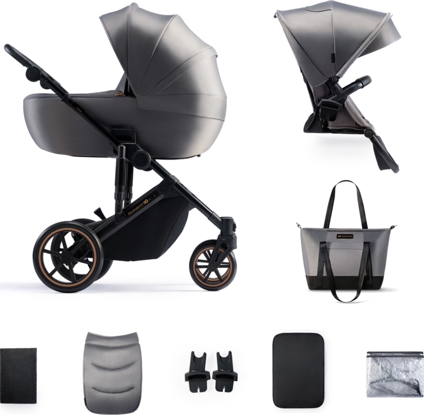 KINDERKRAFT - Combination stroller 2in1 PRIME 2 grey