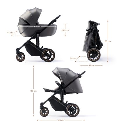 KINDERKRAFT - Combination stroller 2in1 PRIME 2 grey