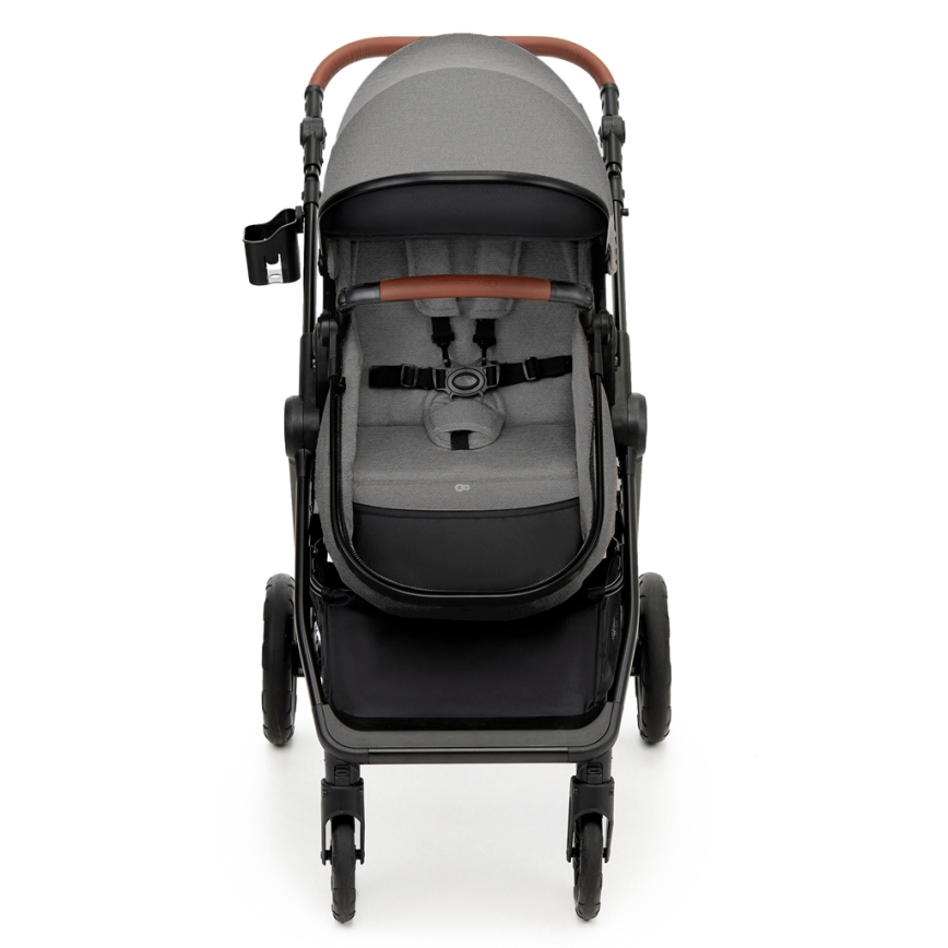 KINDERKRAFT - Combination stroller 3in1 ESME Moonlight grey + car seat MINK PRO