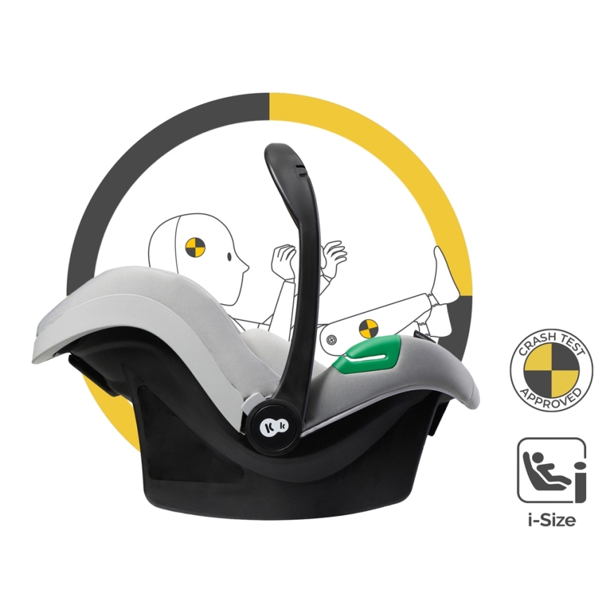 KINDERKRAFT - Combination stroller 3in1 ESME Moonlight grey + car seat MINK PRO
